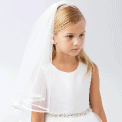 Girls Elegant First Communion Veils:  Prices: $24.00 and up
